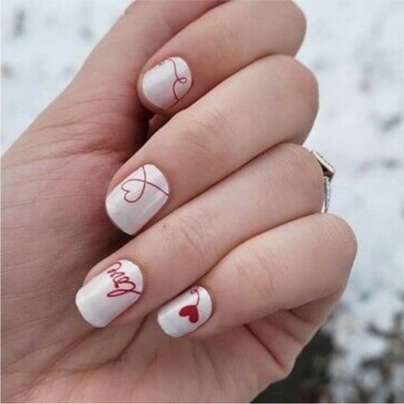 *Retired* Color Street: Love Letter | Valentine’s Day Heart Red White Sweet - Picture 2 of 15